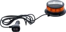 Otočný maják, žlutý, s magnetem, 12 V  /  24 V, O 130 mm - BGS 70342