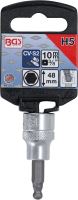 BGS Hlavice zástrčné 3/8", 3 - 8 mm,  imbus  s koulí 48 mm (4)