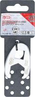 Klíč plochý otevřený, 12.5 mm (1/2") , 20 mm – BGS 1757-20 (1)