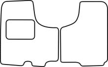 Textilní autokoberce Renault Trafic 2003- (2 díly) (1)