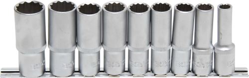 Poškozený obal/Hlavice nástrčné 1/2" 10-24 mm,12ti hranné,prodloužené, 9 dílů - BGS 5253