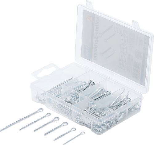 Závlačky 1,6-2,4-3,2 mm, různé délky, sortiment 135 dílů - BGS 88138