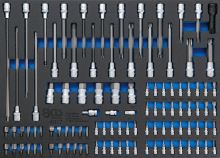 Pěnová vložka (modul) hlavice TORX, imbus, XZN, RIBE, 101 dílů - BGS 4017 Pěnová vložka (modul) hlavice TORX, imbus, XZN, RIBE, 101 dílů - BGS 4017