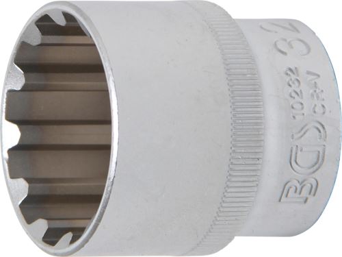 BGS Hlavice nástrčné 1/2", 8 - 32 mm,  "GearLock"