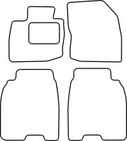 Textilní autokoberce Honda Civic 2006-2012 (5 dveří) (1)