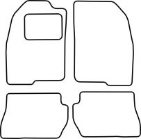 Textilní autokoberce Ford Fusion 2002-2005 (1)
