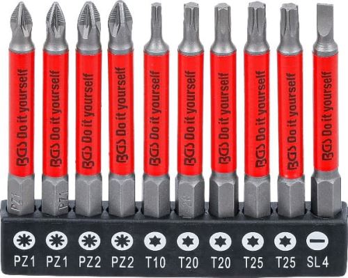 Sada protiskluzových bitů,  magnetická,  70 mm,  10dílná - BGS 4831