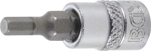 Vystavené zboží/Hlavice zástrčná 1/4" 6,3 mm, imbus 4 mm, délka 38mm - BGS 2498