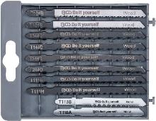 Listy pilové do přímočaré pily 76 a 100 mm, sada 10 dílů - BGS 50355 (2)