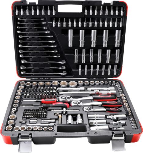 Gola sada 1/4"+3/8"+1/2", 4,0 – 32,0 mm, 216 dílů – BGS 15216