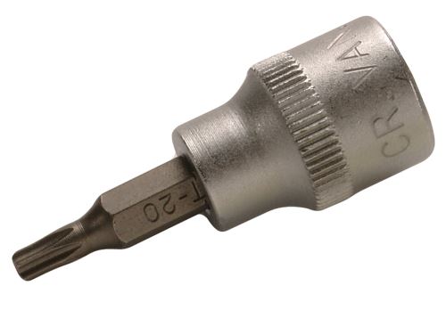 BGS Hlavice zástrčné 3/8", T20 - T55, T-profil s vrtáním, délka 48 mm