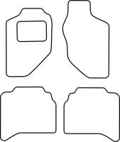 Textilní autokoberce Opel Frontera 1999-2004 (1)