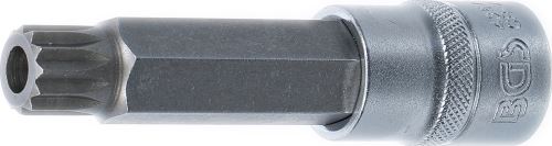 Hlavice zástrčná 1/2" XZN M16 x 100 mm, s vrtáním - BGS 4357
