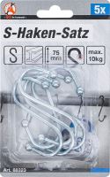 Sada háčků ve tvaru S 75 mm 5 ks BGS 88323 (3)
