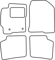 Textilní autokoberce Toyota Prius 2004-2009 (1)