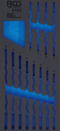 Pěnová vložka (modul) do dílenského vozíku 1/3, prázdná, pro BGS 4196 – BGS 4196-1