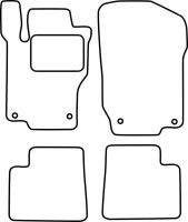 Textilní autokoberce Mercedes GL-Class 2006-2012 (X164) (1)