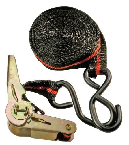 Pás upínací 25 mm x 5.0 m, ráčnový, 2 háky / kurty - BGS 3553