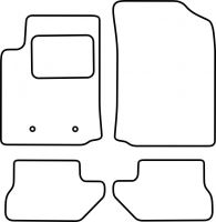Textilní autokoberce Citroen C3 2005-2010 (Pluriel) (1)