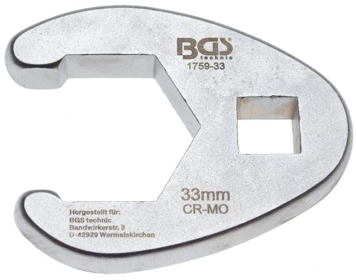 Klíč plochý otevřený 1/2" 33 mm – BGS 1759-33