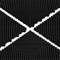 Černá perforovaná PP podlaha / podložka 400 × 400 × 18 mm (2)