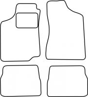 Textilní autokoberce VW Passat 1988-1997 (1)
