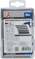 Bužírka smršťovací černá 2-7 mm, sada 90 dílů - BGS 88152 (3)