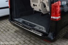 Ochranná lišta hrany kufru Mercedes V-Class 2014- (W447, tmavá, chrom) (2)