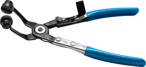 Kleště na hadicové spony, vyhnuté, ráčnové 220 mm – BGS 477