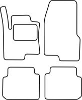 Textilní autokoberce Smart ForFour 2004-2006 (1)
