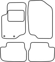 Textilní autokoberce Peugeot 207 2007-2012 (sw) (1)