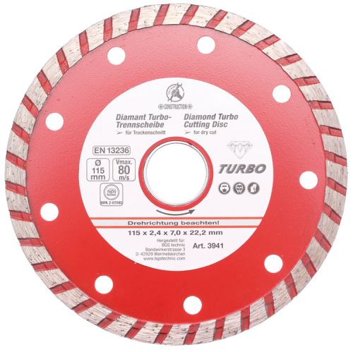 Kotouč řezný turbo, O 115 mm - BGS 3941