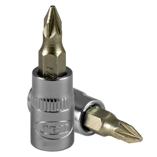 Hlavice zástrčná pro šroubováky Double Phill Pz #2 - Chromované – JBM 13373