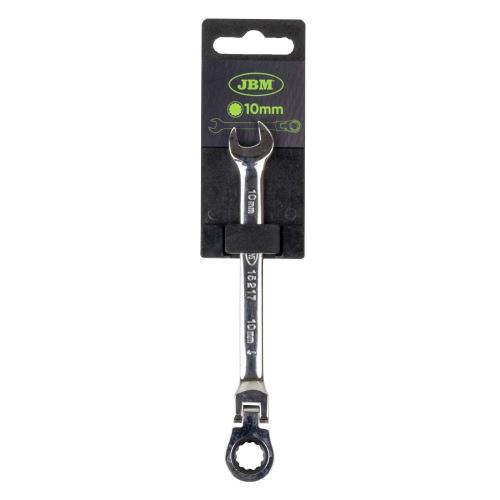 Klíč kombinovaný ráčnový FLEX 10 mm - zrcadlový povrch - JBM 15217