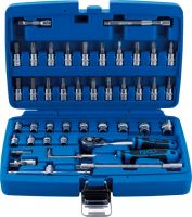 Gola sada 1/4" 4,0-14,0 mm, T-profil s vrt., 46 dílů – BGS 2146
