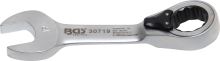 Klíč očkoplochý ráčnový 19 mm, extra krátký - BGS 30719