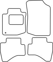 Textilní autokoberce Peugeot 107 2005-2011 (1)