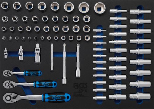 Modul - gola sada 1/4"-3/8"-1/2", 80 dílů - BGS 4015