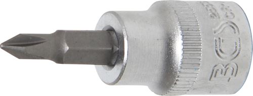 BGS Hlavice zástrčné 3/8", PH1 - PH3, zatíž. do 2kg, délka 48 mm