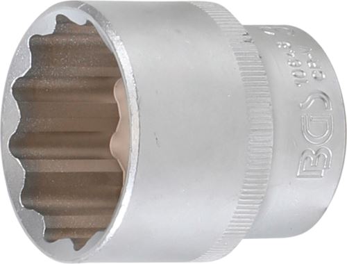 BGS Hlavice nástrčné 1/2", 8 - 46 mm, 12ti hranné