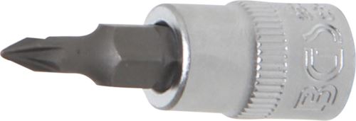 BGS Hlavice zástrčné 1/4" PZ0 - PZ3  zatíž. do 2 kg, délka 38 mm
