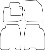 Textilní autokoberce Honda Civic 2006 - 2012 (5 dveří) (1)