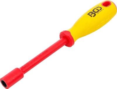 BGS VDE Šroubováky na nástrčné klíče VDE, šestihranné, 4 - 14  mm, Délka čepele 125 mm