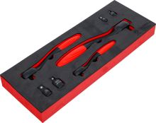 Sada jemnozubých ráčen a adaptérů 1/4" 3/8" 1/2" 7 ks BGS 72122 (1)