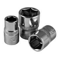 JBM Hlavice nástrčné 3/8" šestihranná zásuvka 10 - 18  mm - pochromované (6)