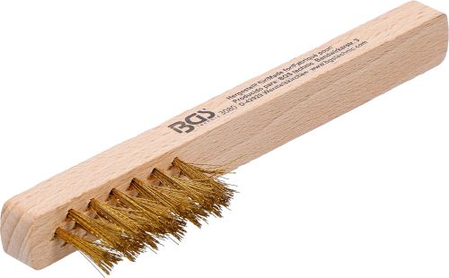 Kartáč drátěný 140 mm, na čištění kontaktů, mosazný - BGS 3080