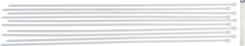 Vázací pásek 8,0 x 800 mm, bílý, 10 ks - BGS 80775