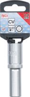 BGS Hlavice nástrčné 1/2", 8 - 28 mm,12ti hranná, prodloužené (2)