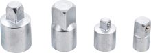 Adaptéry 1/4"-3/8"-1/2", sada 4 díly – BGS 8808