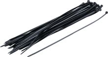Výprodej/Vázací sortiment 4,5 x 350 mm, černý, 50 dílů - BGS 80877